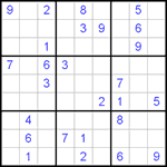 Судоку 9х9 #386 очень трудный