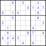 Судоку 9х9 #398 очень трудный