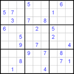 Судоку 9х9 #399 очень трудный