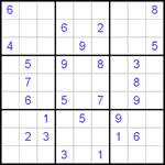 Судоку 9х9 #400 очень трудный