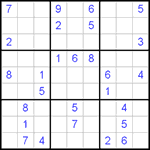 Судоку 9х9 #404 очень трудный