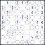 Судоку “Чет-нечет” 9х9 #44 легкий