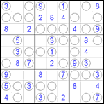 Судоку “Чет-нечет” 9х9 #50 легкий