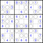 Судоку “Чет-нечет” 9х9 #51 легкий