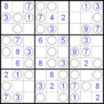 Судоку “Чет-нечет” 9х9 #53 легкий