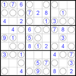 Судоку “Чет-нечет” 9х9 #58 легкий