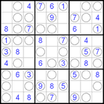 Судоку “Чет-нечет” 9х9 #60 легкий