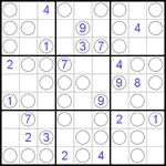 Судоку “Чет-нечет” 9х9 #48 средний