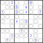 Судоку “Чет-нечет” 9х9 #36 трудный