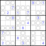 Судоку “Чет-нечет” 9х9 #38 трудный