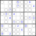 Судоку “Чет-нечет” 9х9 #41 трудный