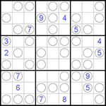 Судоку “Чет-нечет” 9х9 #43 трудный