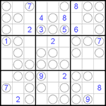 Судоку “Чет-нечет” 9х9 #44 трудный