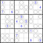 Судоку “Чет-нечет” 9х9 #49 трудный