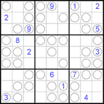 Судоку “Чет-нечет” 9х9 #52 трудный