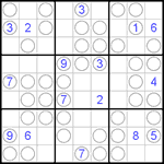 Судоку “Чет-нечет” 9х9 #53 трудный