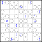 Судоку “Чет-нечет” 9х9 #54 трудный