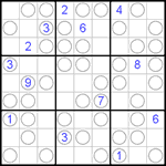 Судоку “Чет-нечет” 9х9 #55 трудный