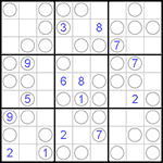 Судоку “Чет-нечет” 9х9 #34 очень трудный