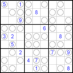 Судоку “Чет-нечет” 9х9 #36 очень трудный