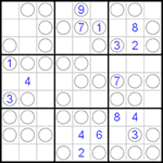 Судоку “Чет-нечет” 9х9 #37 очень трудный