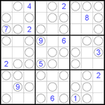 Судоку “Чет-нечет” 9х9 #38 очень трудный