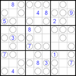 Судоку “Чет-нечет” 9х9 #42 очень трудный