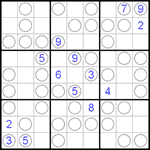 Судоку “Чет-нечет” 9х9 #45 очень трудный