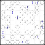 Судоку “Чет-нечет” 9х9 #46 очень трудный