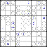 Судоку “Чет-нечет” 9х9 #47 очень трудный