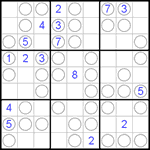 Судоку “Чет-нечет” 9х9 #48 очень трудный