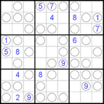 Судоку “Чет-нечет” 9х9 #49 очень трудный