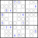 Судоку “Чет-нечет” 9х9 #50 очень трудный