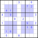 Виндоку 9х9 #21 очень трудный