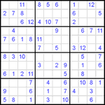 Судоку 12х12 #34 легкий