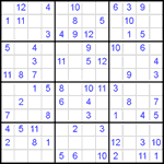 Судоку 12х12 #35 легкий