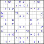 Судоку 12х12 #27 средний