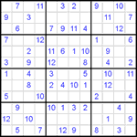 Судоку 12х12 #28 средний