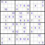 Судоку 12х12 #29 средний