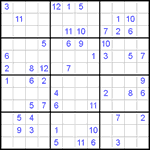 Судоку 12х12 #28 трудный