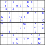 Судоку 12х12 #30 трудный
