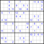 Судоку 12х12 #26 очень трудный
