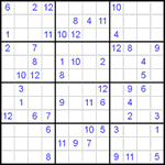 Судоку 12х12 #29 очень трудный