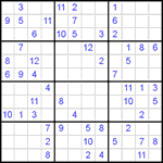 Судоку 12х12 #30 очень трудный