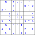 Судоку 9х9 #451 легкий