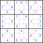 Судоку 9х9 #455 легкий