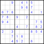 Судоку 9х9 #456 легкий