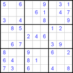 Судоку 9х9 #459 легкий