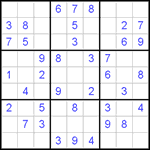 Судоку 9х9 #460 легкий