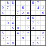 Судоку 9х9 #461 легкий